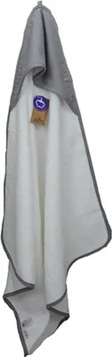 Produktbild von A&R 731.50 | PRINT-Me® Baby Hooded Towel Kapuzenhandtuch - 75 x 75 cm - Farbe: White/Anthracite Grey/Anthracite Grey - Größe: 75 x 75 cm