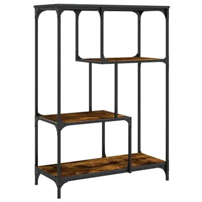 Produktbild von vidaXL Bücherregal Räuchereiche 81x36x115 cm Holzwerkstoff und Stahl
