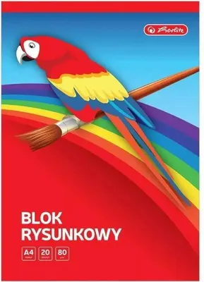 Zdjęcie produktu dla Blok rysunkowy A4 biały 80g 20 kartek Herlitz