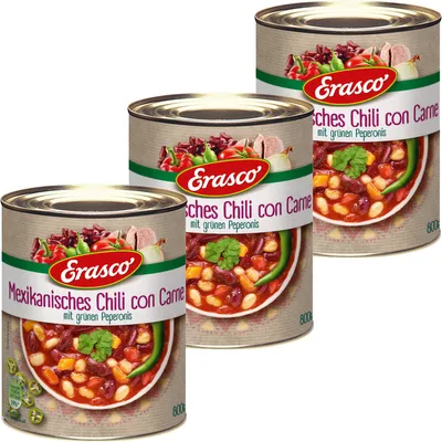 Obrázok produktu pre Erasco Mexické chilli con carne so zelenou paprikou 800g 3-pack