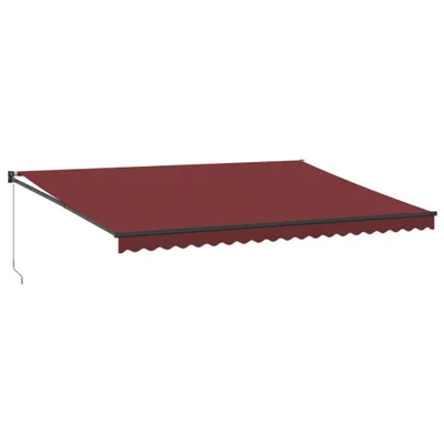 Productafbeelding van Luifel handmatig uittrekbaar 500x300 cm bordeauxrood