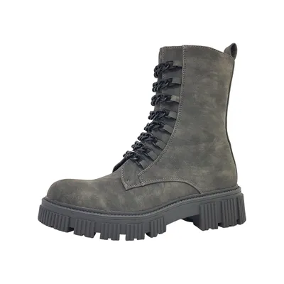 Produktbild von Dockers by Gerli Valuta Damenschuhe Stiefel Schnürer Grau Freizeit, Schuhgröße:36 EU