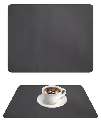Produktbild von Abtropfmatte für Spüle - Saugfähig und rutschfest - Geschirr und Kaffeemaschine - Dunkelgrau 40x50 cm
