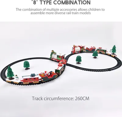 Image de Train électrique de Noël pour enfants avec compartiment de rail et lumière Musique pour enfants Cadeaux