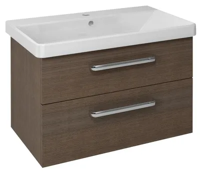 Produktbild von Sapho THEIA Unterschrank 75,6x50x44,2cm, 2xSchublade, Kiefer Rustikal