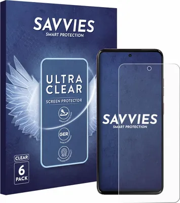 Produktbild von 6x Für Motorola Moto G17 Power Schutzfolie Savvies Displayschutz Display Schutz Folie Klar Transparent