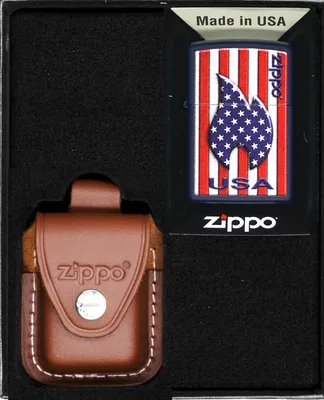 Produktbild von Feuerzeug-Set  ZIPPO  PATRIOTIC FLAME DESIGN Geschenk No4