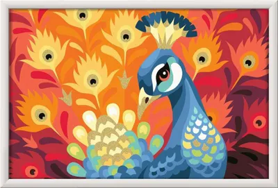 Immagine prodotto di Ravensburger CreArt Stolzer Pfau, Malen nach Zahlen, Mal-Set für Kinder, ab 11 Jahren, 20000