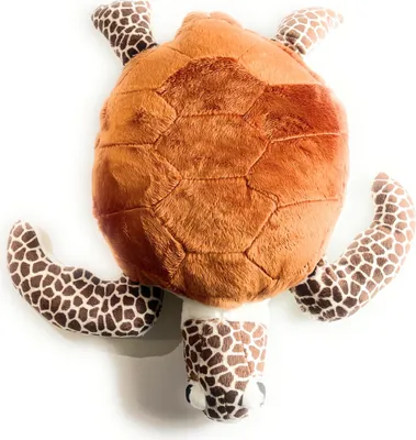 Produktbild von Onwomania Meereschildkröte Schildkröte turtle riesig Plüschtier Kuscheltier Stoff Tier 45cm Braun
