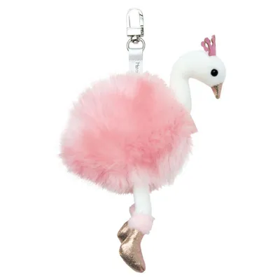 Obrázek produktu pro Doudou Histoire d´Ours Plyšová klíčenka růžová labuť 12 cm