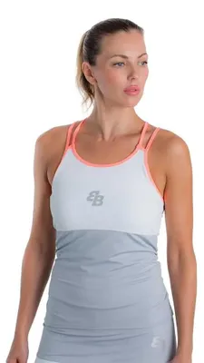 Productafbeelding van Belenberbel Kyoto, mouwloos T-shirt, grijs, maat M, voor dames, kleur grijs, maat M