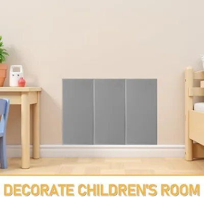 Produktbild von 3 Stück Antikollisions Wandpaneele Selbstklebend aus Xpe mit Wasserfester und Schalldämpfender Funktion für Kinderzimmer als Weiche Schutzwandpolsterung
