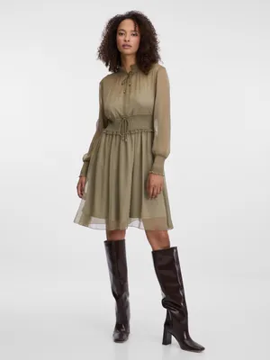 Produktbild von Orsay Khakifarbenes Damenkleid, knielang 40
