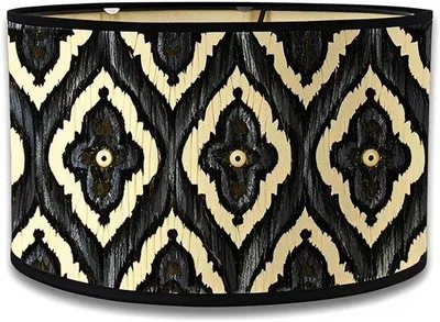 Obrázek produktu pro Stínidlo lampy - Tkané bambusové stínidlo - Dekorace - 30 cm - Černá barva