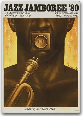 Produktbild von Poster - Canvas - Leinwand - 59,4 cm x 84,1 cm - Fotoposter - Leinwandkunst - Jazz Jamboree in Warschau Music Festival