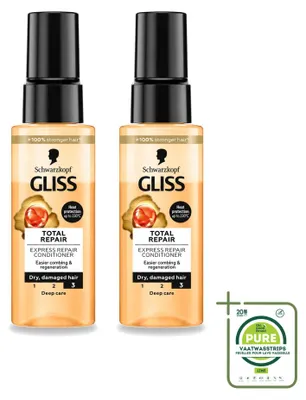 Obrázok produktu pre 2 ks kondicionéru Schwarzkopf Gliss Total Repair Express Repair, 70 ml - veľké balenie - 2 kusy