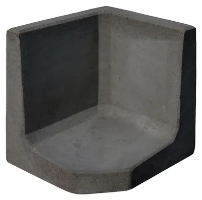Produktbild von L-Steine L-STEIN- ECKE ANTHRAZIT 40/50/50/7 CM