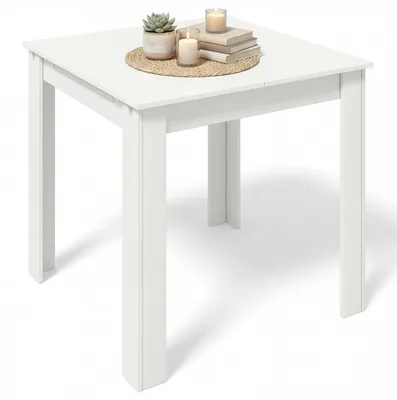 Immagine prodotto di VCM tavolo da pranzo allungabile, tavolo da cucina in legno 80-120 cm, tavolo da pranzo compatto per cucina e zona pranzo, tavolo Pesoli