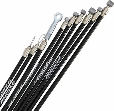Immagine prodotto di Kit cavi SIP PERFORMANCE con guaina PE per scooter acciaio inox 2xmarce freni e choke