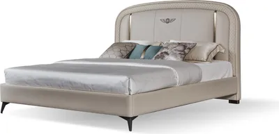 Produktbild von Bett Polster Design Luxus Doppel Hotel Betten 180x200cm Schlaf Zimmer Leder Neu