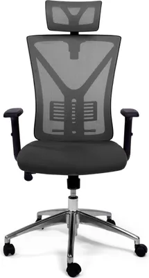 Produktbild von TPFLiving® Premium Bürostuhl schwerlast Schreibtischstuhl ergonomischer Chefsessel Drehstuhl mit Mesh Netz belastbar bis 200 kg, Grau