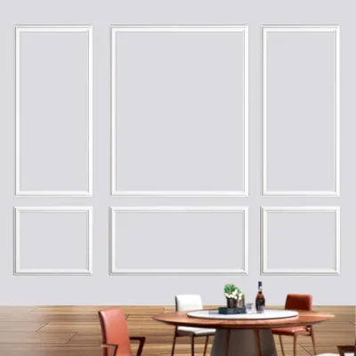Productafbeelding van 6 Sets Premade Accent Muur Molding Kit, Voorgesneden Wainscoting Panelen