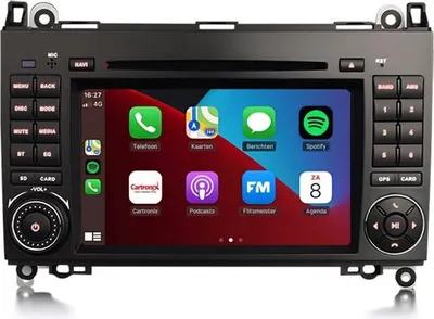 Produktbild von Autoradio mit Bluetooth und CarPlay für Ford Transit/Tourneo (2013–2021) – Kompatibel mit Apple und Android – Stereoanlage – Navigationssystem – 1 GB/16 GB