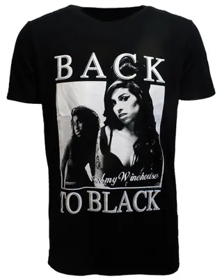 Produktbild von Amy Winehouse Back To Black T-Shirt Schwarz – Offizielles Merchandise - XXL