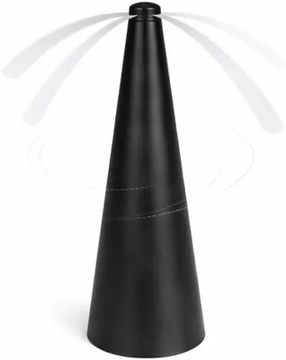 Produktbild von Fliegenventilator – Fliegenwedler, Fliegenvertreiber & Wespenventilator für Tisch, Terrasse, Garten, Restaurant und Camping (Schwarz)
