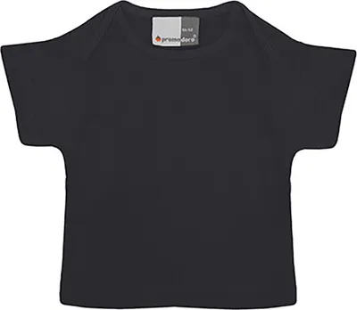 Produktbild von Baby-T-Shirt Baumwolle Kinder, Schwarz, 56/62