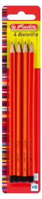 Produktbild von Herlitz Bleistifte Scolair, HB, bruchsichere Mine, 4 Stück auf Blisterkarte