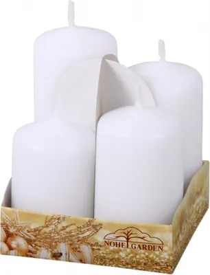 Zdjęcie produktu dla Świece adwentowe STAGED matowe d4x6/7/8/9cm 4szt
