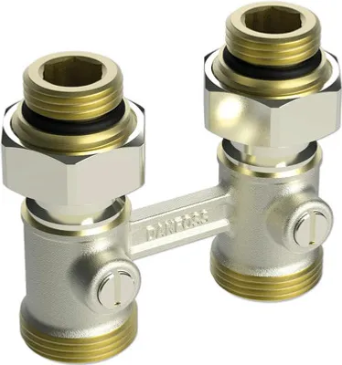 Produktbild von Danfoss Hahnblock RLV-KB 1/2 Zoll Durchgangsform nickel 003L0392