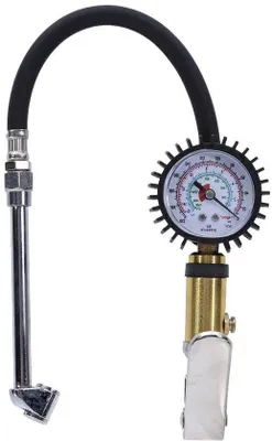 Obrázok produktu pre Manometer na pneumatiky s rozsahom 220 PSI, detektorom tlaku v pneumatikách a 2-palcovým meradlom tlaku v pneumatikách