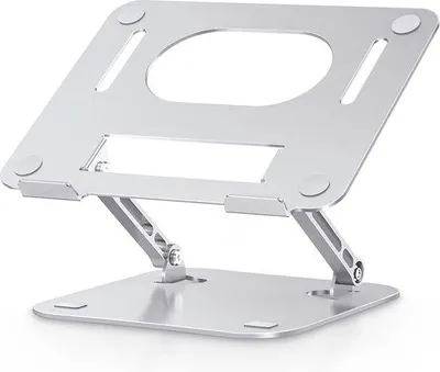 Immagine prodotto di Supporto per laptop in alluminio, pieghevole, regolabile in altezza, ventilato