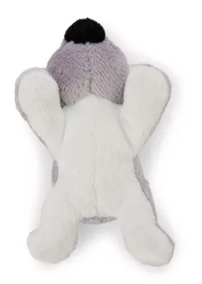A plush toy koala is shown from a top-down perspective against a white background.