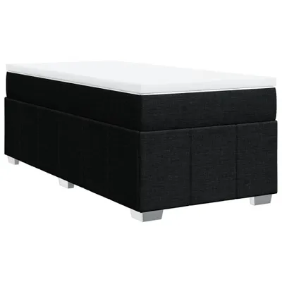 Produktbild von Boxspringbett mit Matratze Schwarz 90x190 cm Stoff