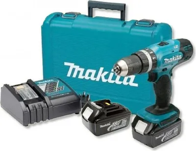 Produktbild von Makita DHP453RFE Akku-Bohrhammer 18V, inkl. 2x 3,0Ah Akku und Netzteil