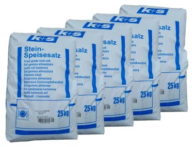 Produktbild von K+S Stein Speisesalz 2,3-0,8 5x25kg Kochsalz Gewürz