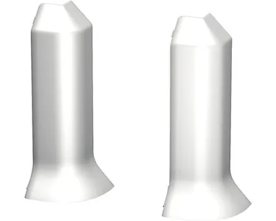 Produktbild von Prinz Außenecken für Hartschaum-Sockelleiste silber 60 mm
