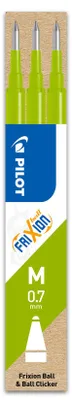 Produktbild von PILOT Ersatzmine FriXion Ball/Clicker 0.7 - 3er Set Tintenrollerminen, Hellgrün