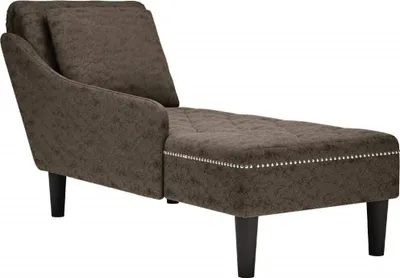 Produktbild von Möbel Chaiselongue mit Kissen & Rechter Armlehne Grau Kunstleder4009858