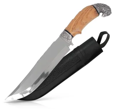 Produktbild von Usbekischer Messer – Pchak, 34,5 cm Kochmesser Handarbeit Küchenmesser