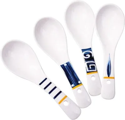 Produktbild von Famanu Suppenlöffel Elegantes Design - Japanische Ramenlöffel