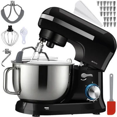 Image de Robot culinaire planétaire, 1000 W, bol de 4,5 L, noir