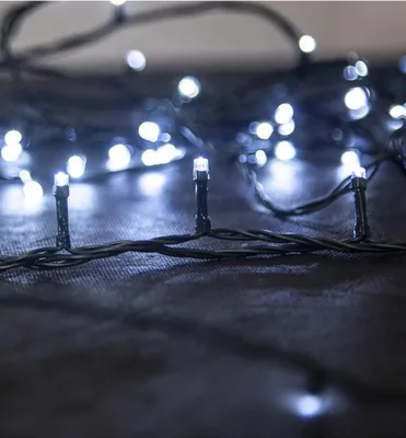 Productafbeelding van MagicHome kerstverlichting, 1200 LED's, koud wit licht, 8 functies, 230 V, 50 Hz, IP44, geschikt voor buiten, verlichting, lengte 24 meter