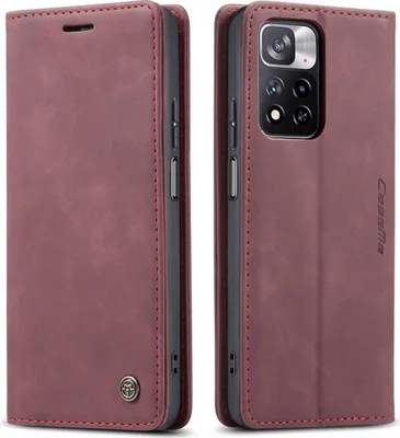 Obrázek produktu pro Redmi Note 11 Pro Pouzdro, RetroPolyuretanKožené Pouzdro s Funkcí Stojánku pro Xiaomi Redmi Note 11 Pro/Note 11 Pro+ červené