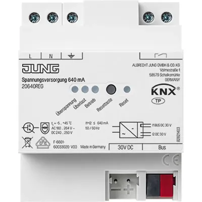 Zdjęcie produktu dla Zasilacz 20640REG KNX 640mA (20640REG)