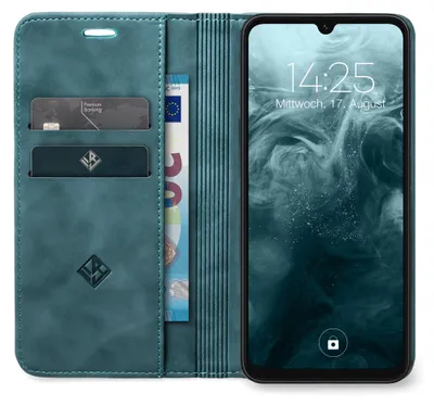 Produktbild von Handy Hülle für Xiaomi Redmi 15C Klapphülle Bookcase Flip Cover Handy Tasche Etui Farbe: Petrol