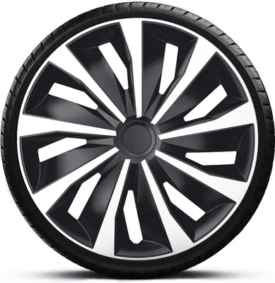 Produktbild von Radkappen Radzierblenden SATZ (4Stück) 16 Zoll GRIP SILVER BLACK Z461020